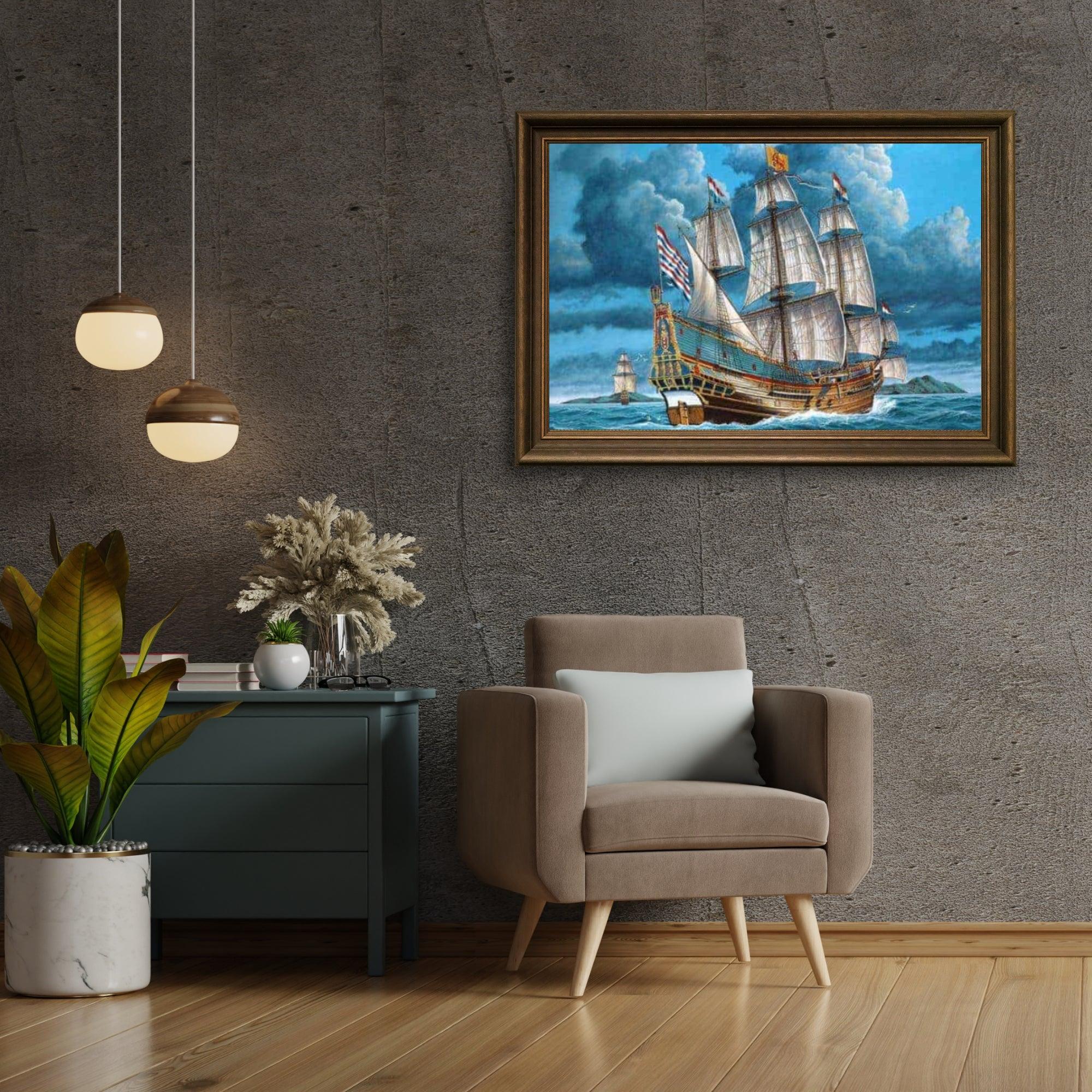 Diamond Painting Schip op het water – SEOS Shop ®