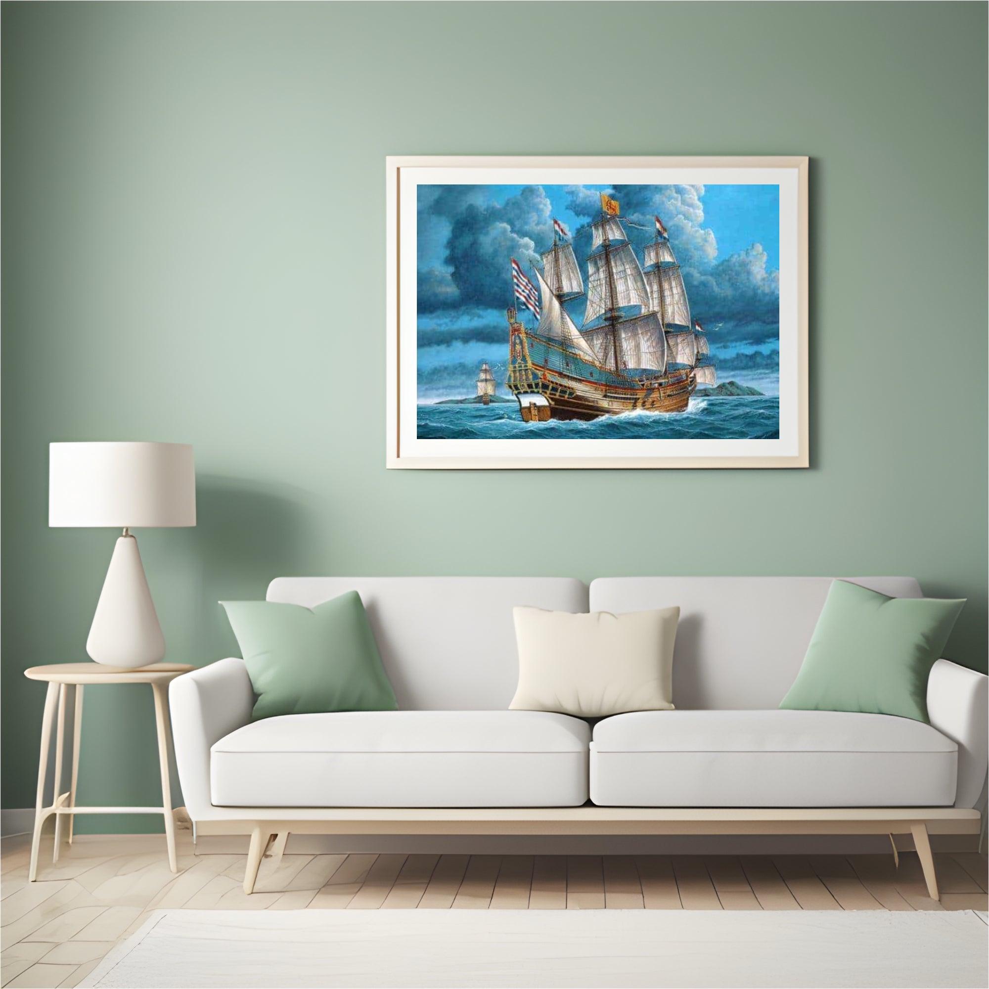 Diamond Painting Schip op het water – SEOS Shop ®