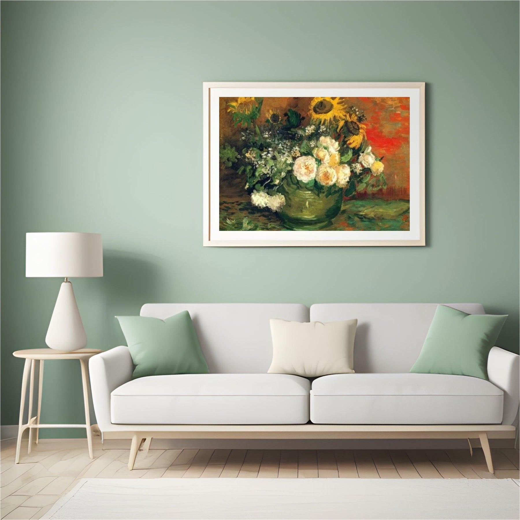 Diamond Painting Stilleven met rozen en zonnebloemen - SEOS Shop ®