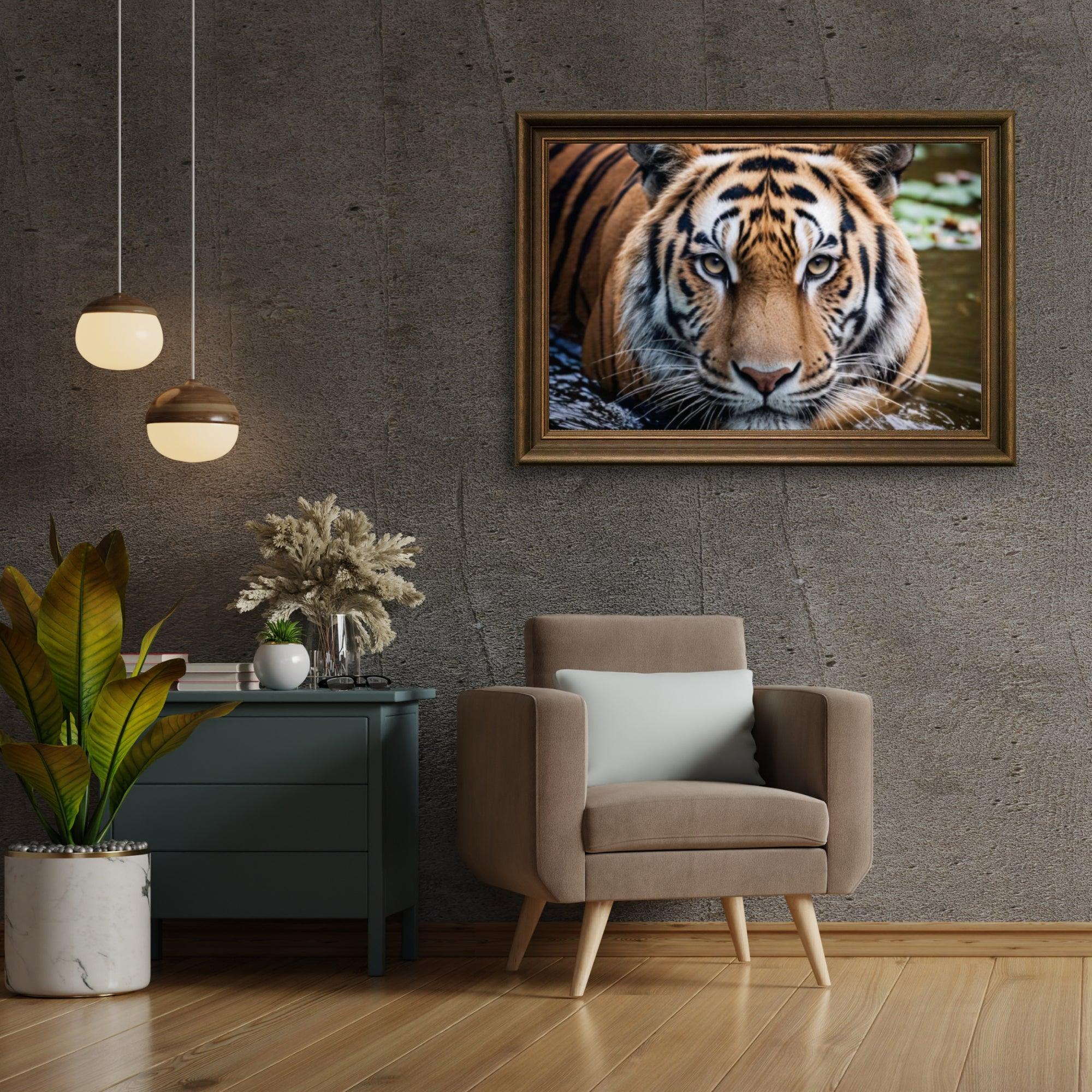 Diamond Painting Tijger in het water - SEOS Shop ®