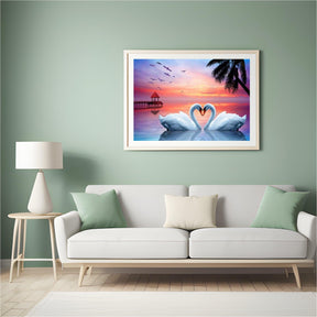 Diamond Painting Verliefde Zwanen – SEOS Shop ®