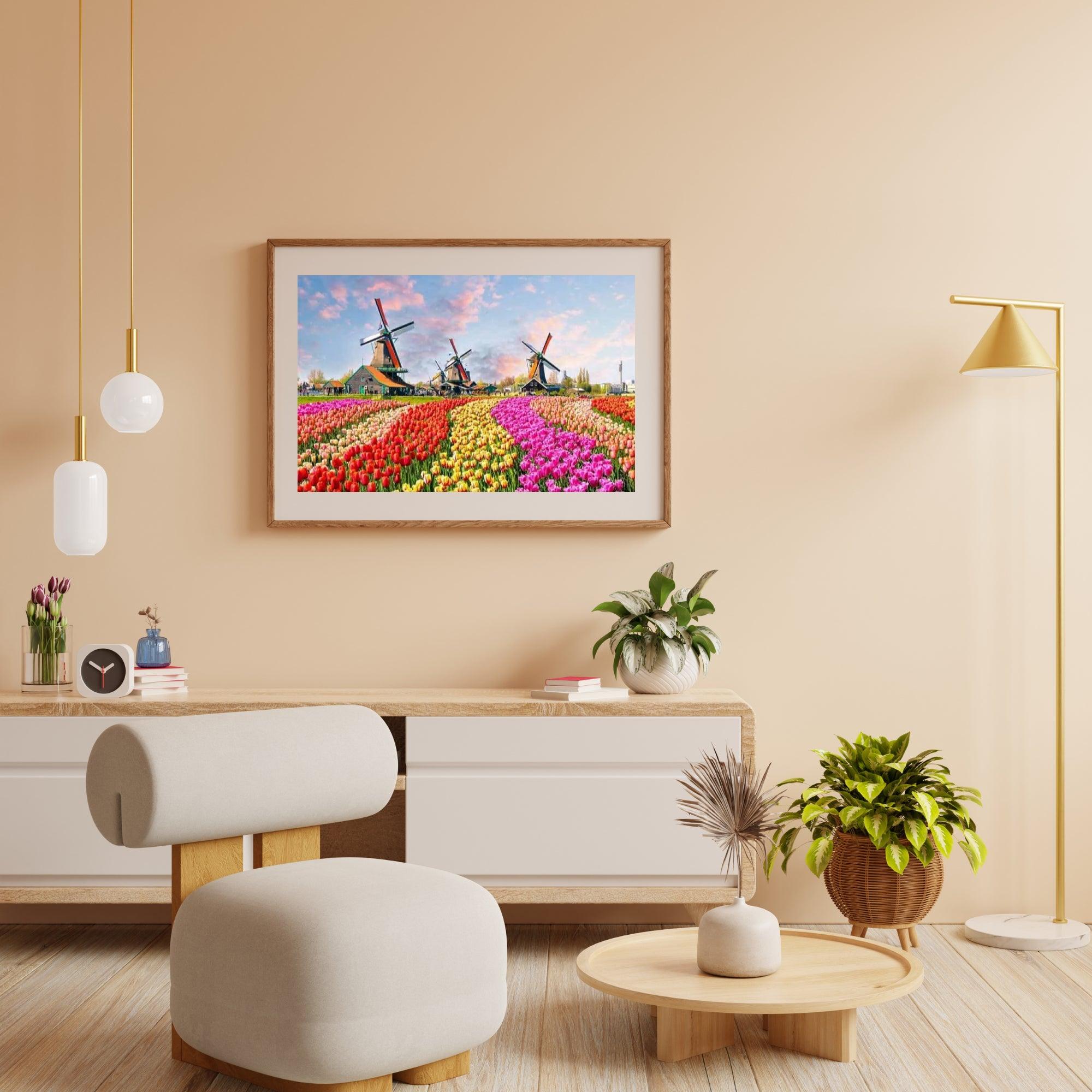 Diamond Painting Windmolens met Nederlandse tulpen - SEOS Shop ®