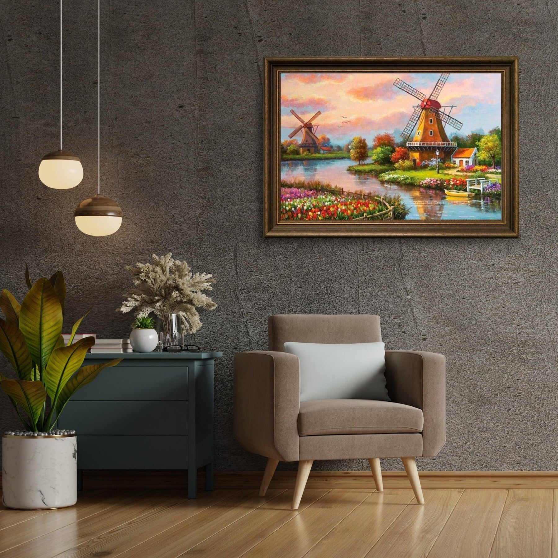 Diamond Painting Zaanse schans met molen – SEOS Shop ®