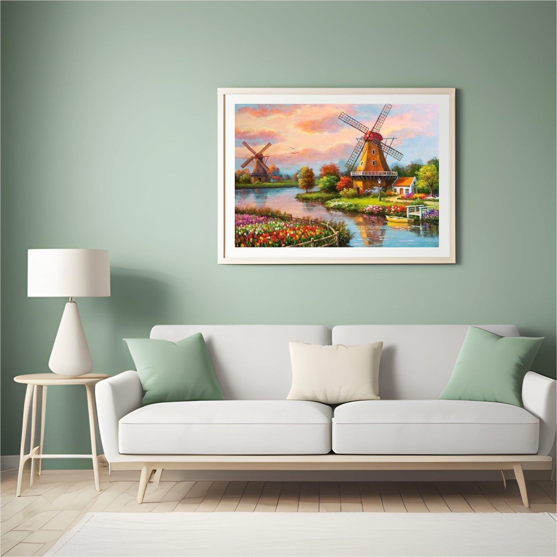 Diamond Painting Zaanse schans met molen – SEOS Shop ®