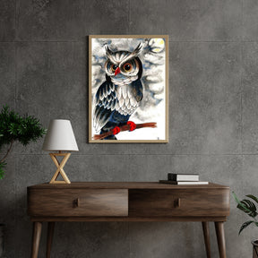 Diamond Painting Zwarte en witte uil - SEOS Shop ®