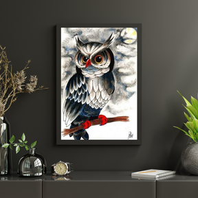 Diamond Painting Zwarte en witte uil - SEOS Shop ®