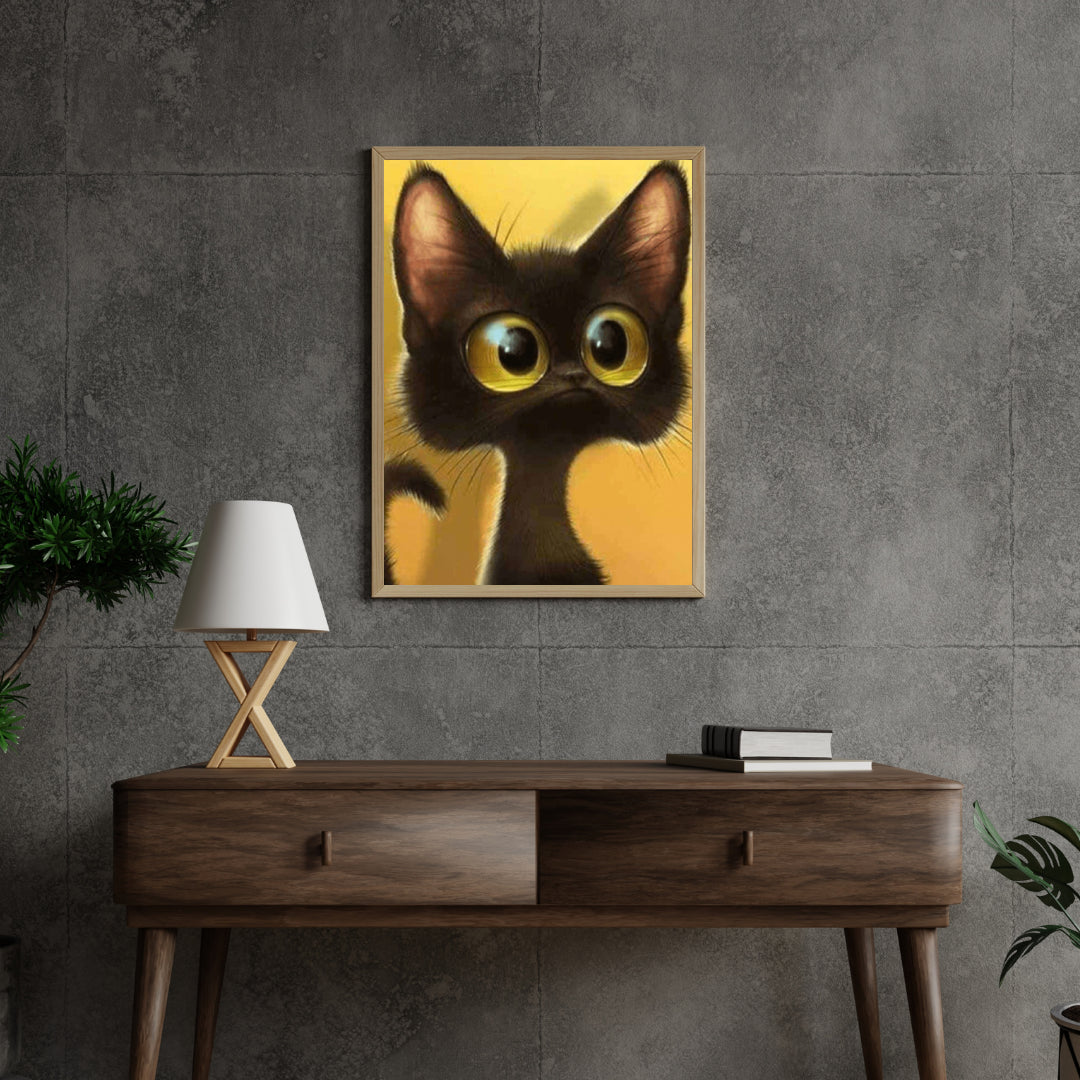 Diamond painting Kitten met grote ogen - SEOS Shop ®