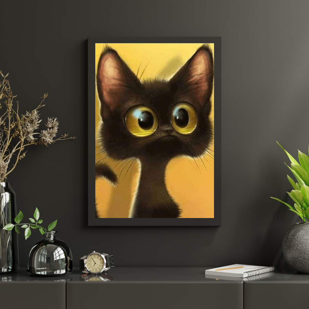 Diamond painting Kitten met grote ogen - SEOS Shop ®