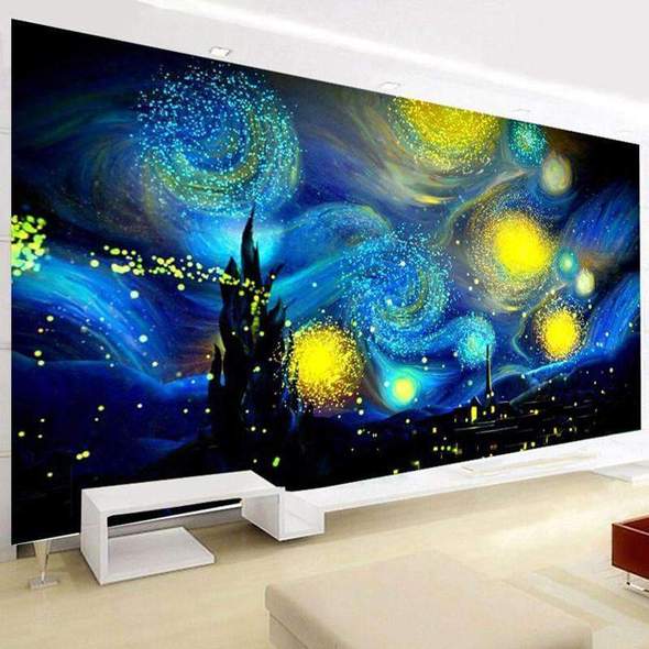 Petersdom nacht Van Gogh Painting | Groot Formaat - SEOS Shop