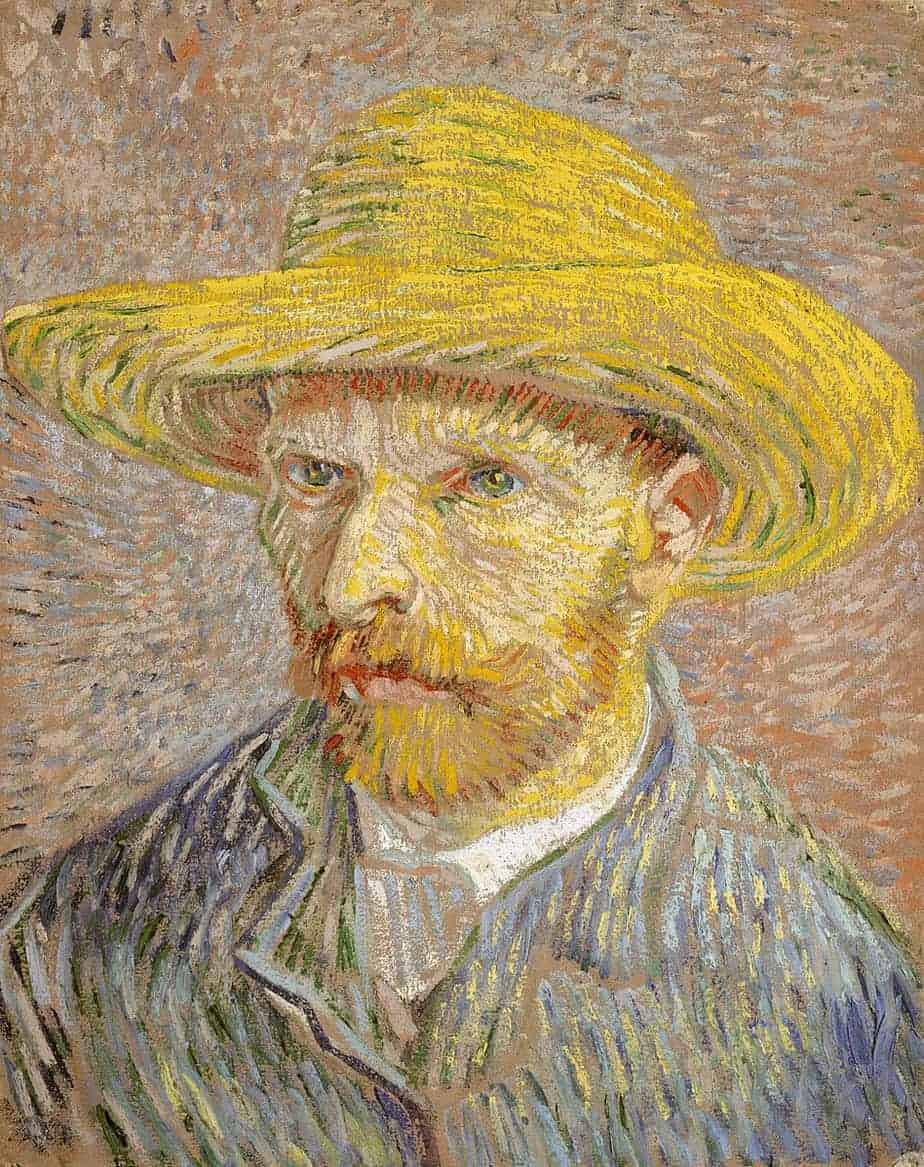 Diamond Painting Portret Vincent van Gogh met Strohoed - SEOS Shop ®