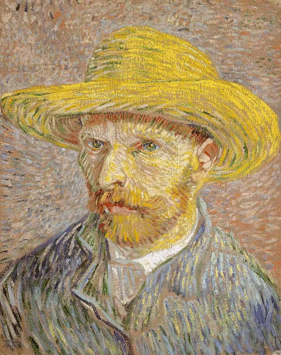 Diamond Painting Portret Vincent van Gogh met Strohoed - SEOS Shop ®