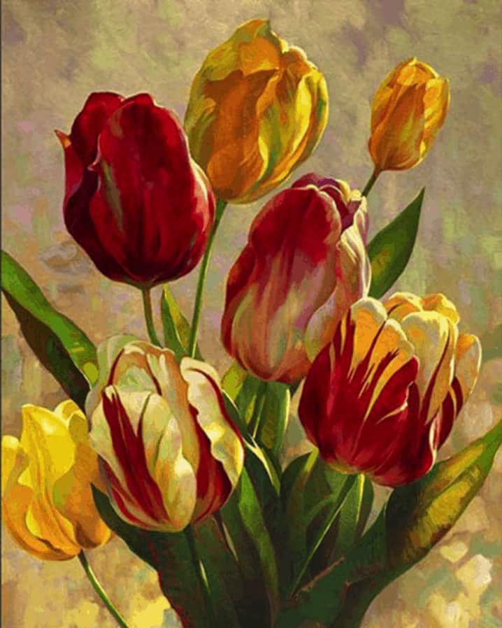 Diamond Painting Tulpen bos - SEOS Shop ®