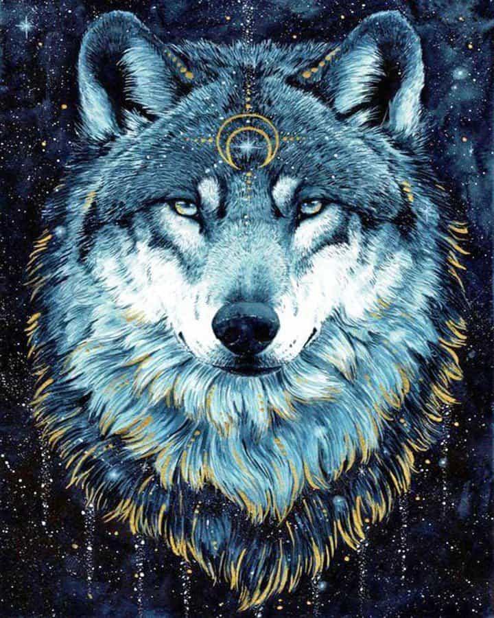 Diamond Painting Wolf Spiritueel - SEOS Shop ®