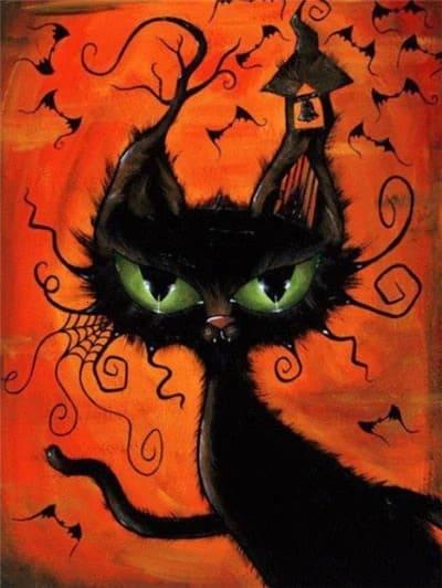 Diamond Painting Halloween Kat - SEOS Shop ®